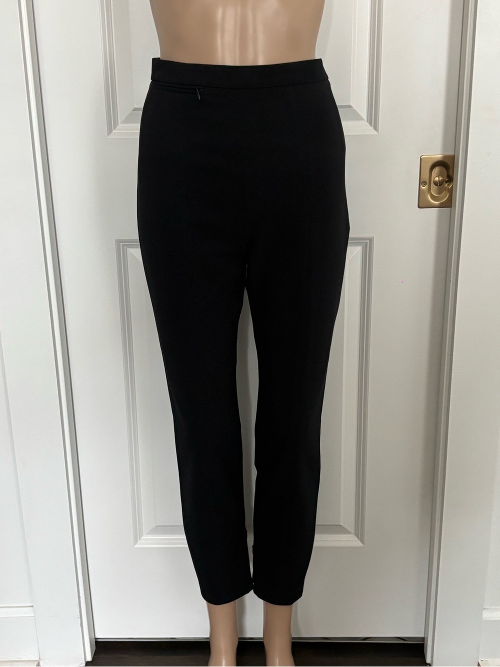 Women's Black Skinny Ponte Ankle Pants